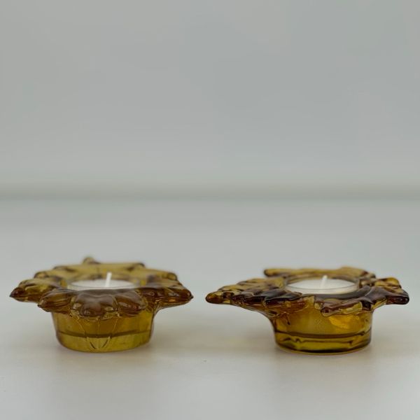 Lysholder Leaf amber -Milj&oslash;g&aring;rden